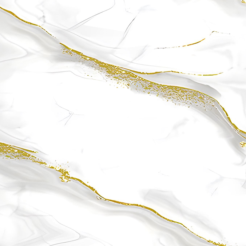 Golden Wave Cloud Patroon Slaapkamer Muur PET Transfer Film