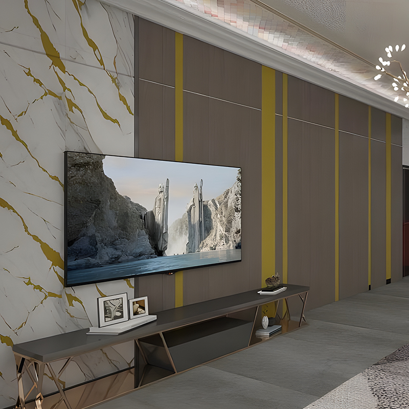 Woonkamer TV Achtergrond Muur PET-overdrachtsfilm