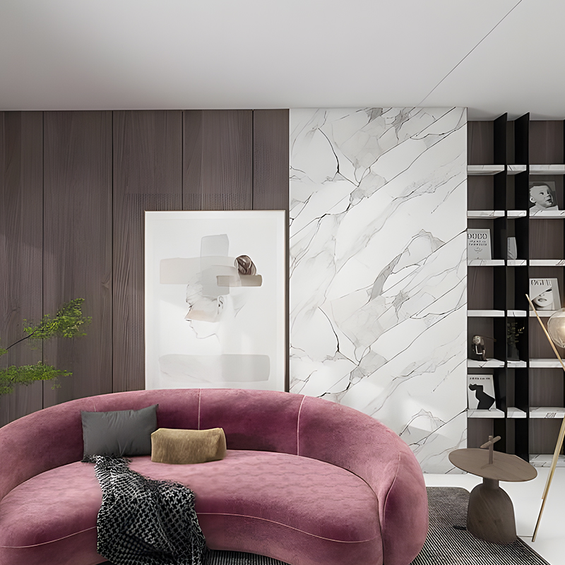 Gouden Zijde Wolk Slaapkamer Muur PET Transfer Film
