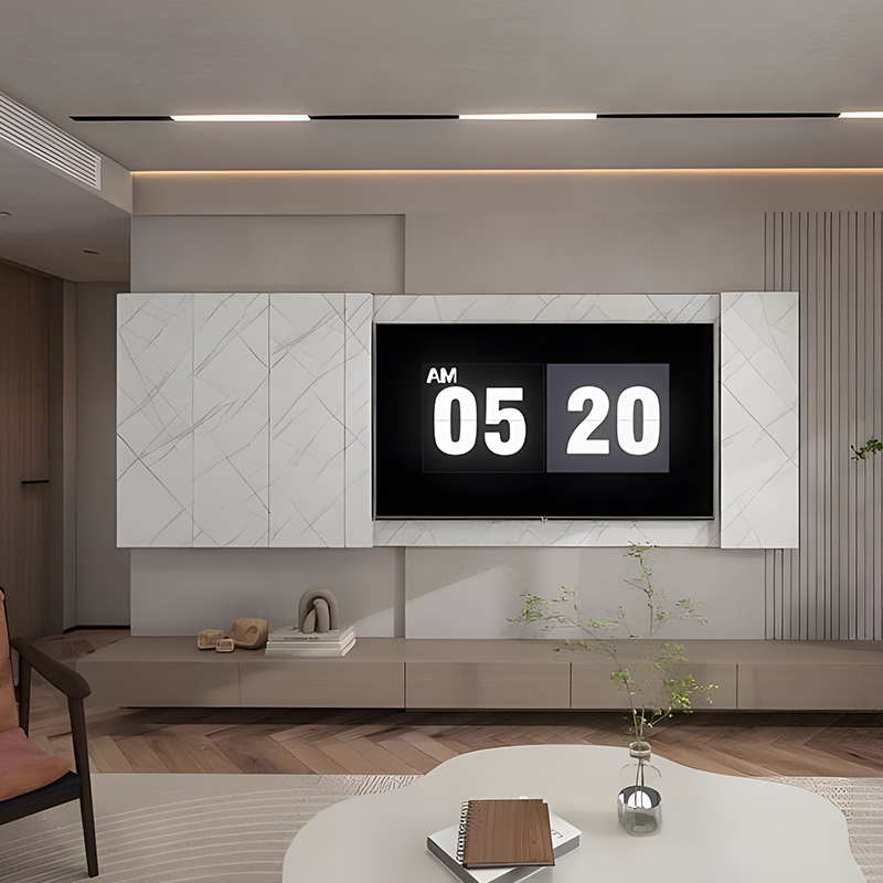 Silver Cloud Zijde Vanity Wall PET-overdrachtsfilm